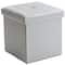 Simplify Faux Leather Folding Storage Ottoman Cube
